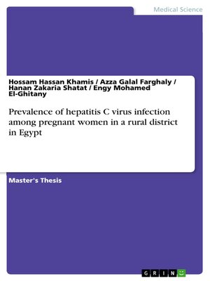 cover image of Prevalence of hepatitis C virus infection among pregnant women in a  rural district in Egypt